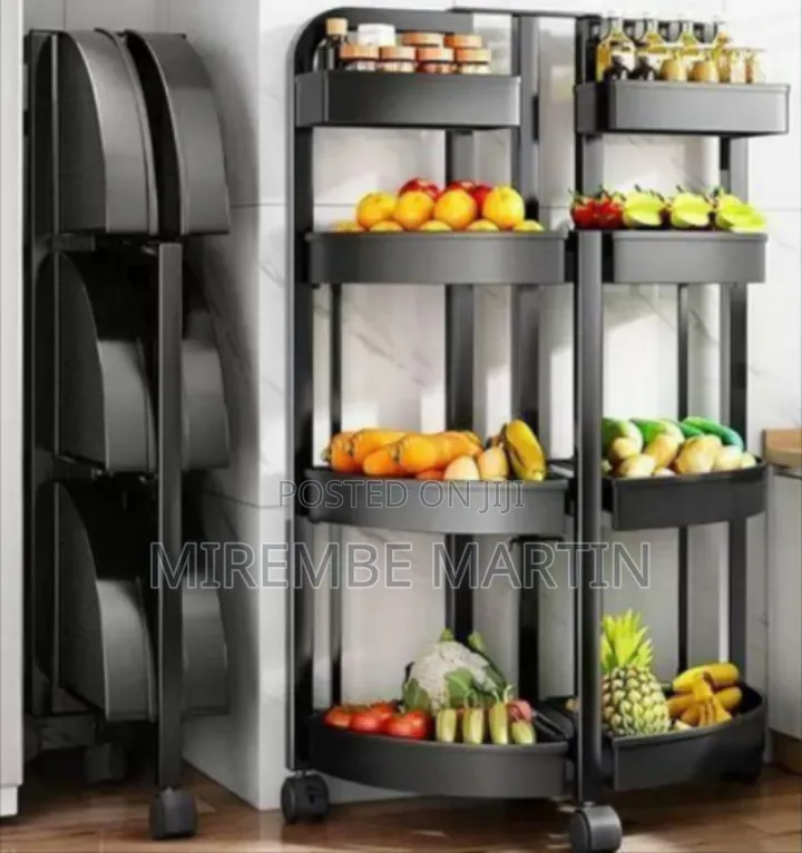 Multi-Tiered Rolling Kitchen Storage Rack