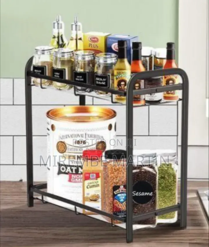 Two-Tier Countertop Kitchen and Spice Organizer
