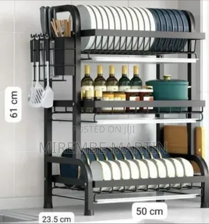 Multi-Tier Kitchen Storage and Dish Drying Rack