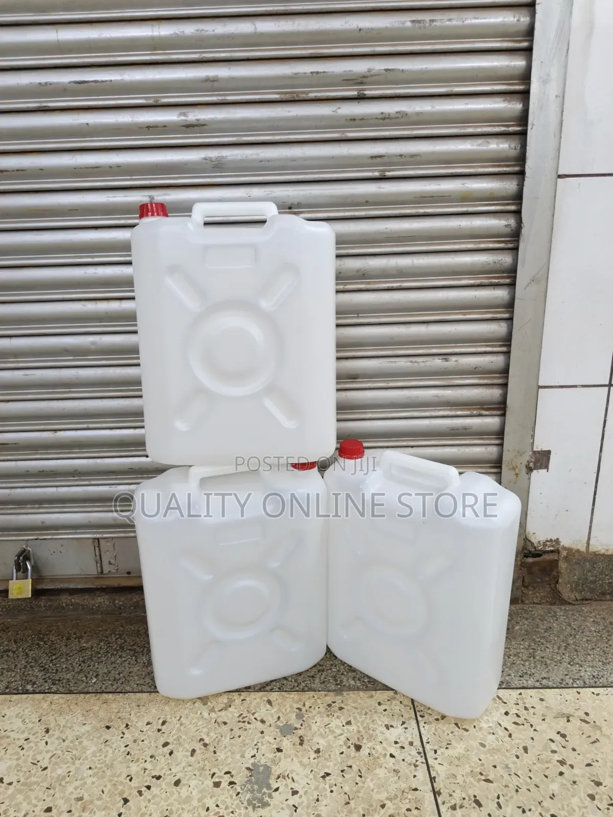 White Plastic Jerrycans Plastic Jerrycans 20litres