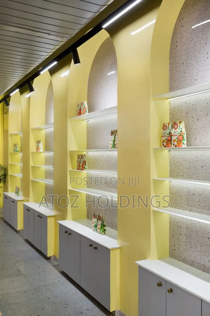 Modern Shops Shelving, Partitions & Interior Setup Services in Kampala