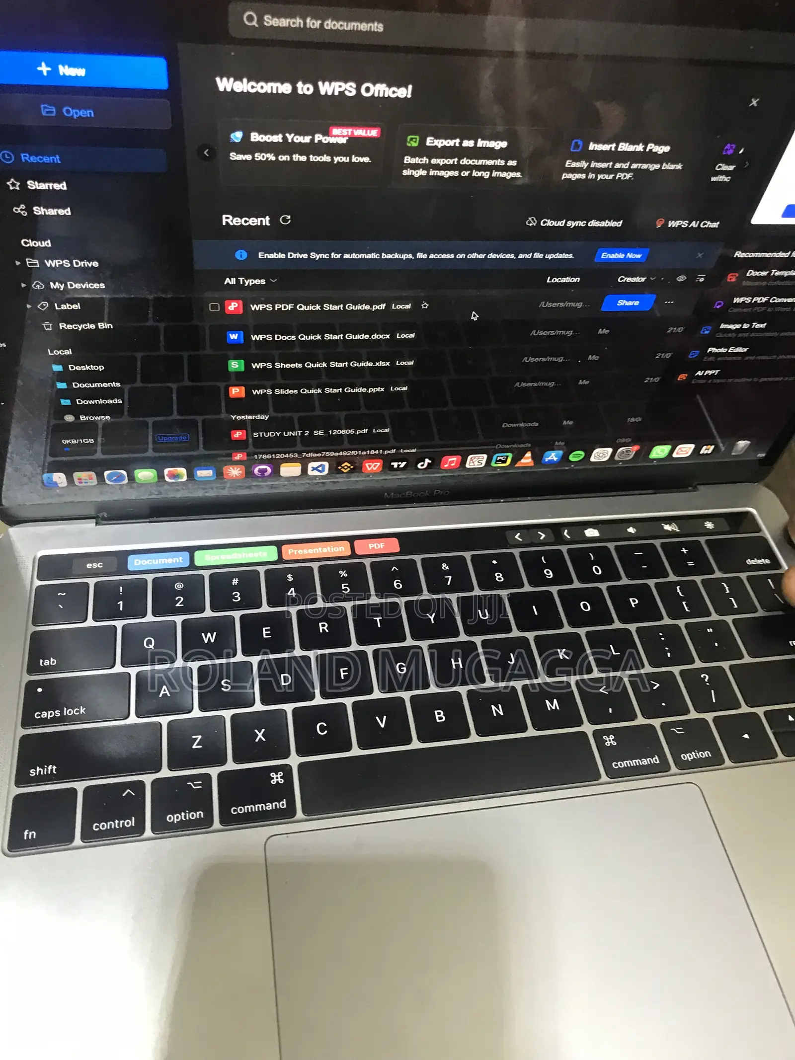 Laptop Apple MacBook Pro 16GB Intel Core i7 HDD+SSD 512GB