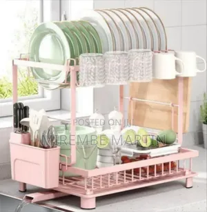 Modern Two-Tier Space-Saving Dish Drying Rack