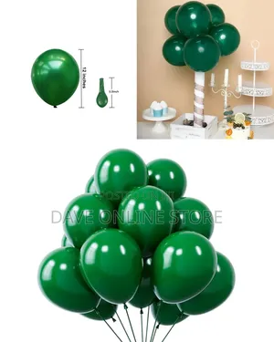 12 Inch Green 100 Pieces Balloons
