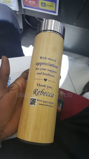 Personalised Bamboo Appreciation Flask