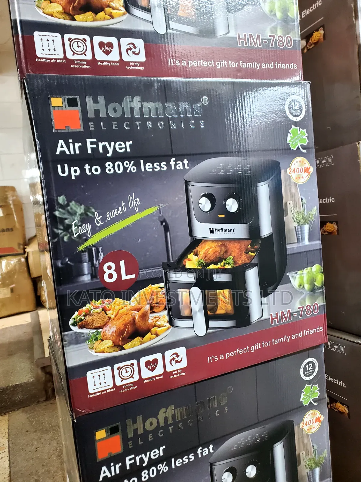 HM-780 Is an 8-Liter Manual Knob Electric Air Fryer