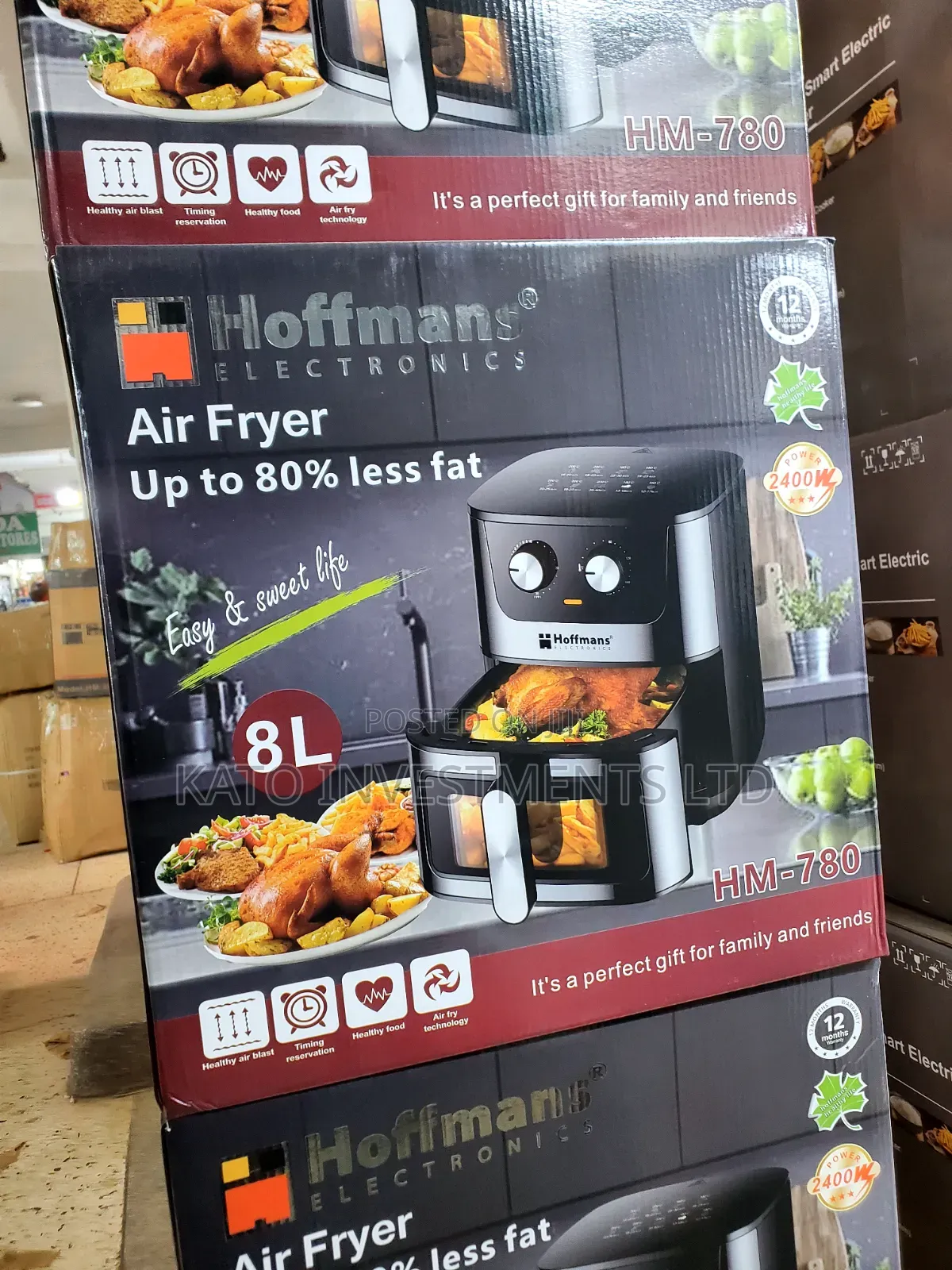 HM-780 Is an 8-Liter Manual Knob Electric Air Fryer