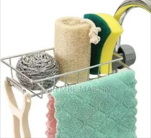 Multi-Functional Faucet Storage Rack for Kitchen and Bathroom -