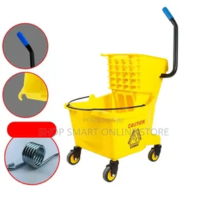 Cleaning Mop Yellow Bucket