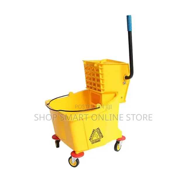 Cleaning Mop Yellow Bucket