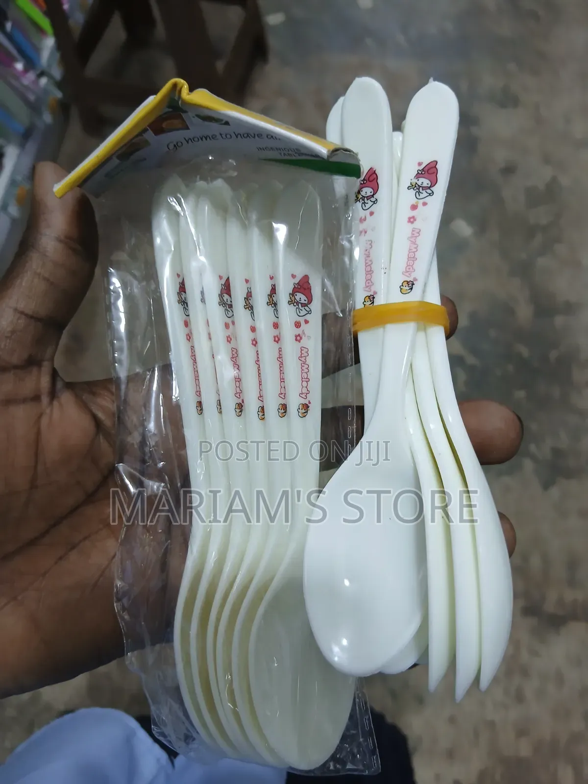 Durable White Plastic  Spoons
