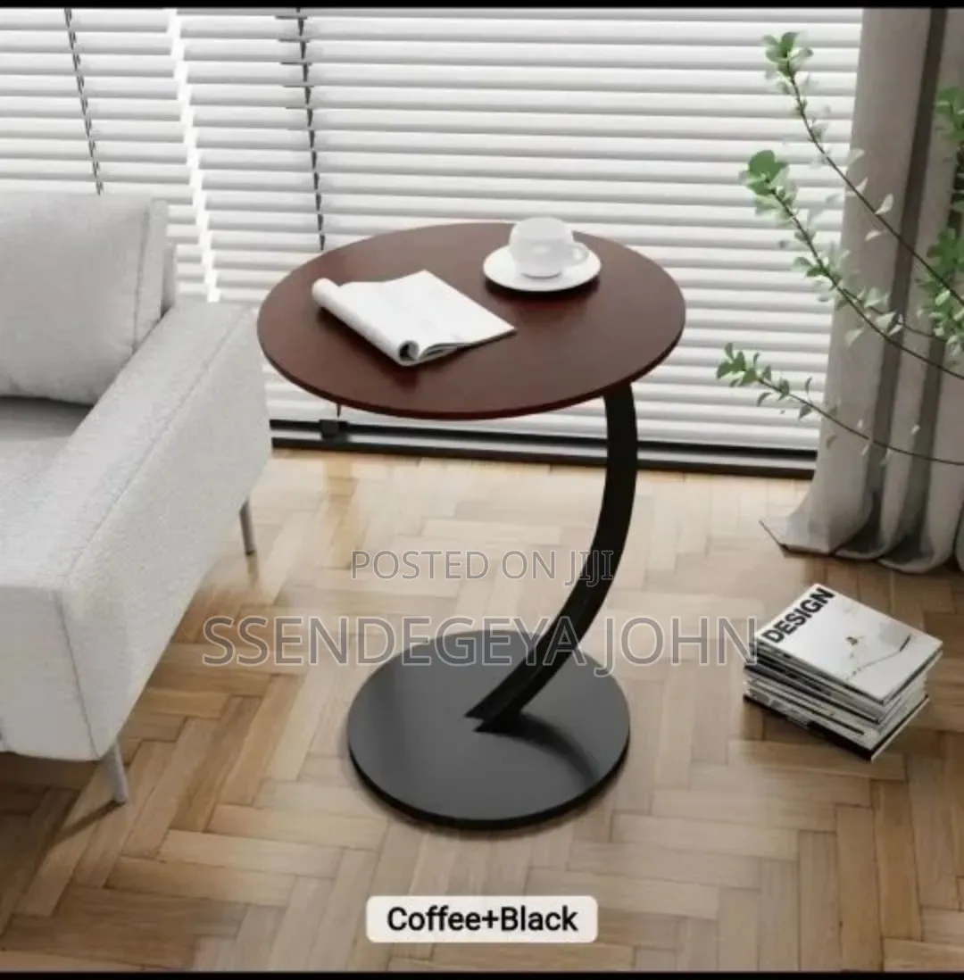 Modern C-Shaped Side Table