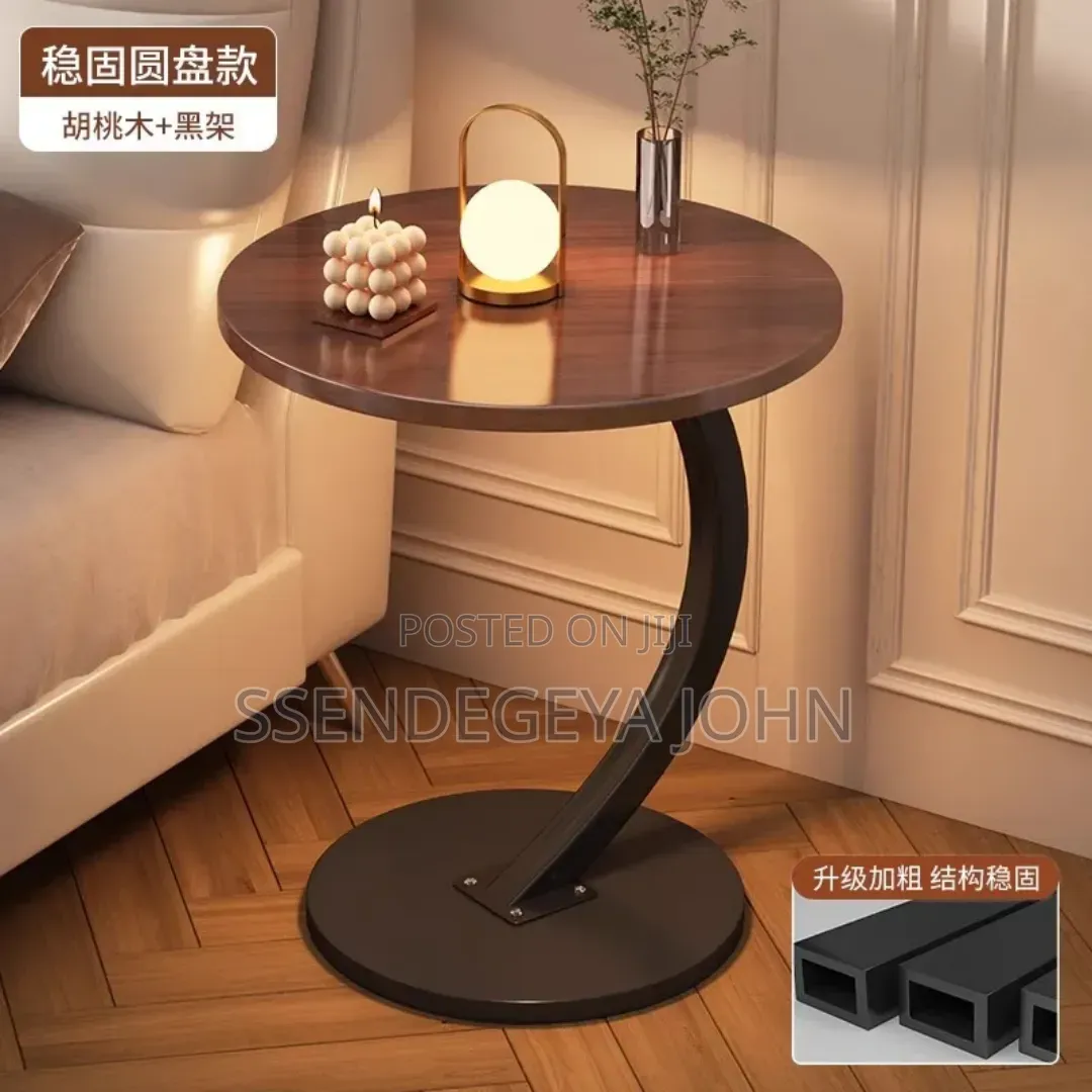 Modern C-Shaped Side Table