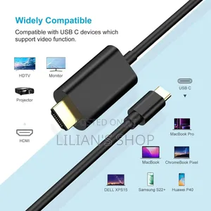 USB Type-C to HDMI Cable   Supporting 4K Ultra HD
