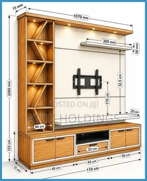 TV Stands/Linnet Wall Unit TV Stands in Any Colour From