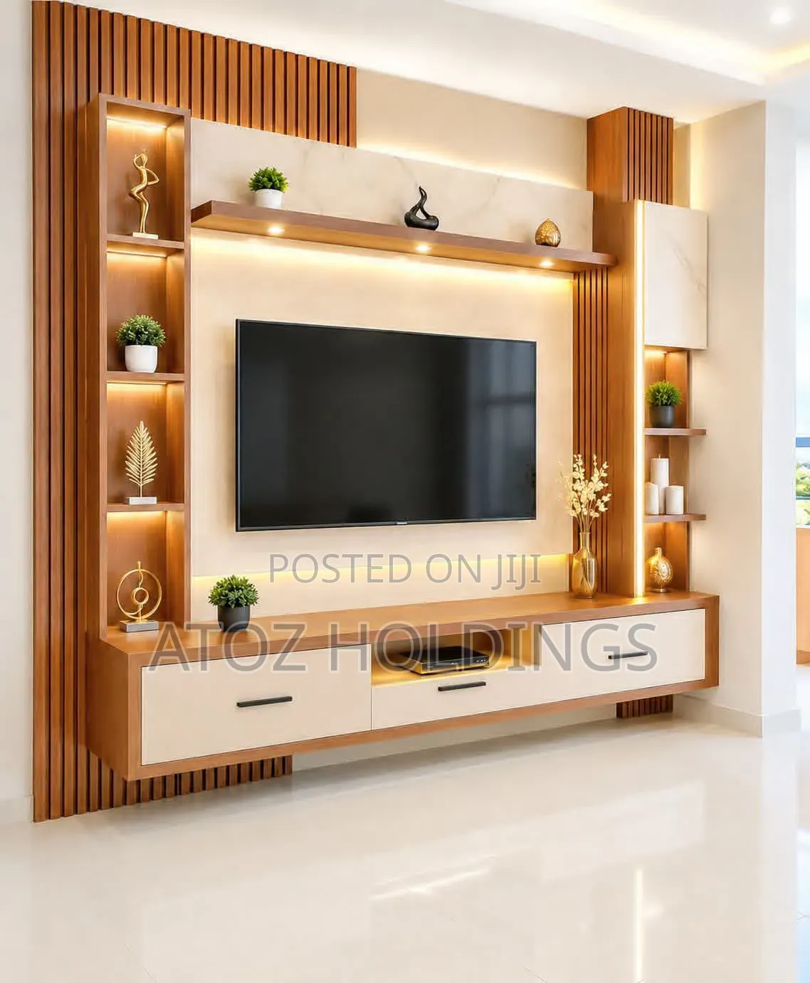 TV Stands/Linnet Wall Unit TV Stands in Any Colour From