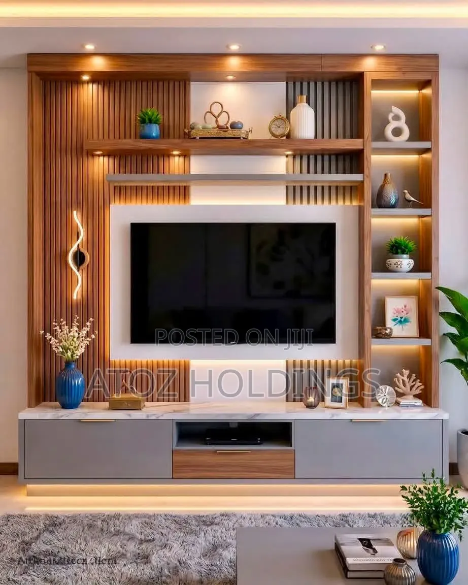 TV Stands/Linnet Wall Unit TV Stands in Any Colour From