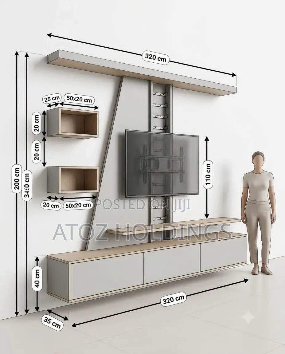TV Stands/Linnet Wall Unit TV Stands in Any Colour From