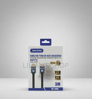 3-Meter High-Speed HDMI 2.0 Cable Supporting 4K Resolution