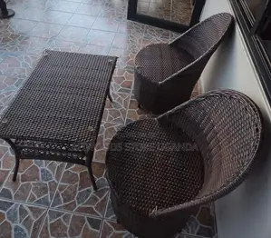 Balcony Chairs With a Table Brown in Lubowa
