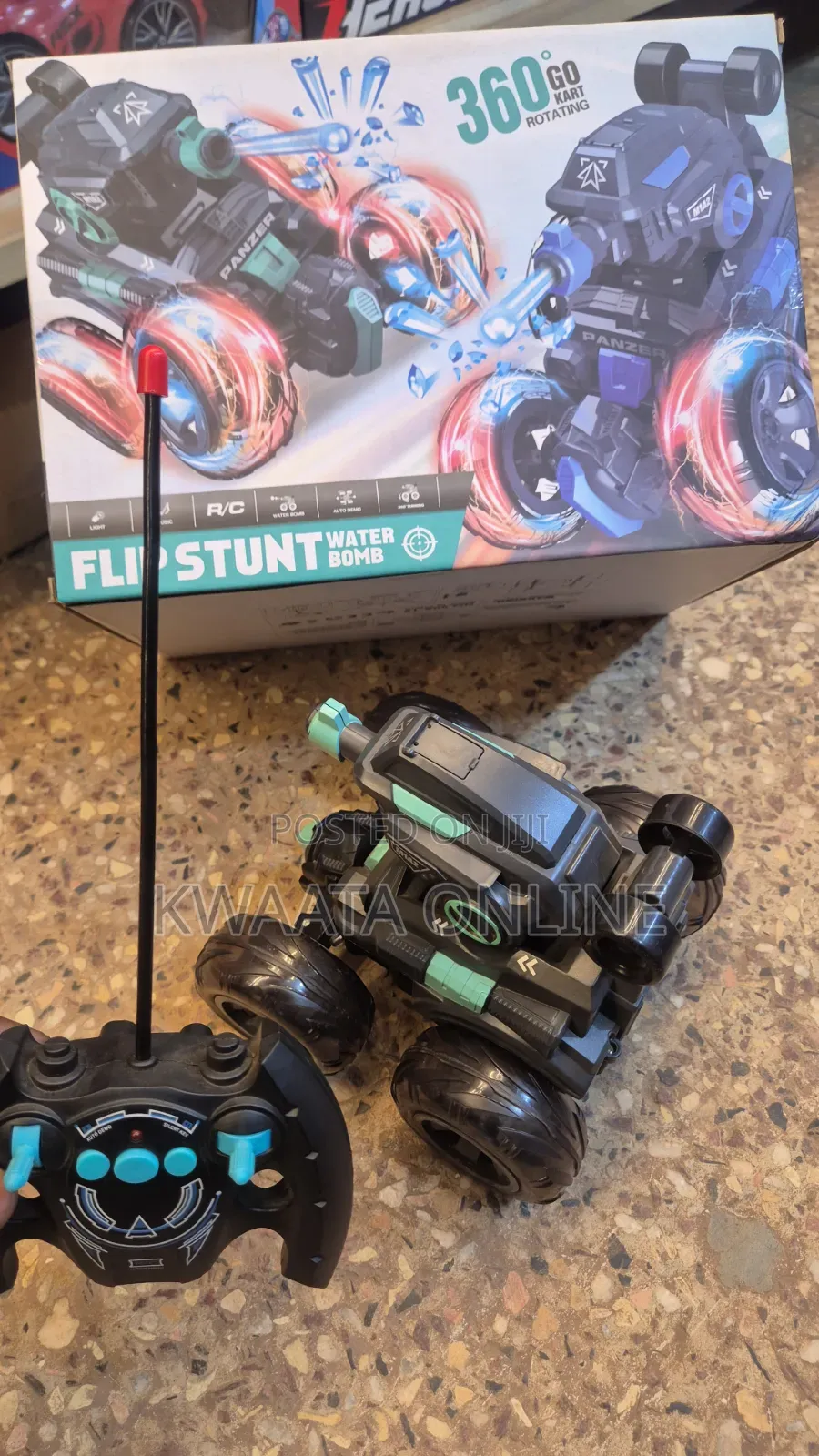 Rc Toy Tank Stunt Car Military Shooting Water Bullets Remote Control