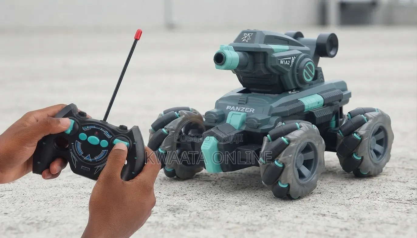 Rc Toy Tank Stunt Car Military Shooting Water Bullets Remote Control