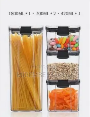 6-Piece Airtight Stackable Food Storage Container Set