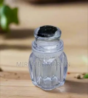 Charming Mini Glass Spice Jar With Decorative Clear Lid - Clear