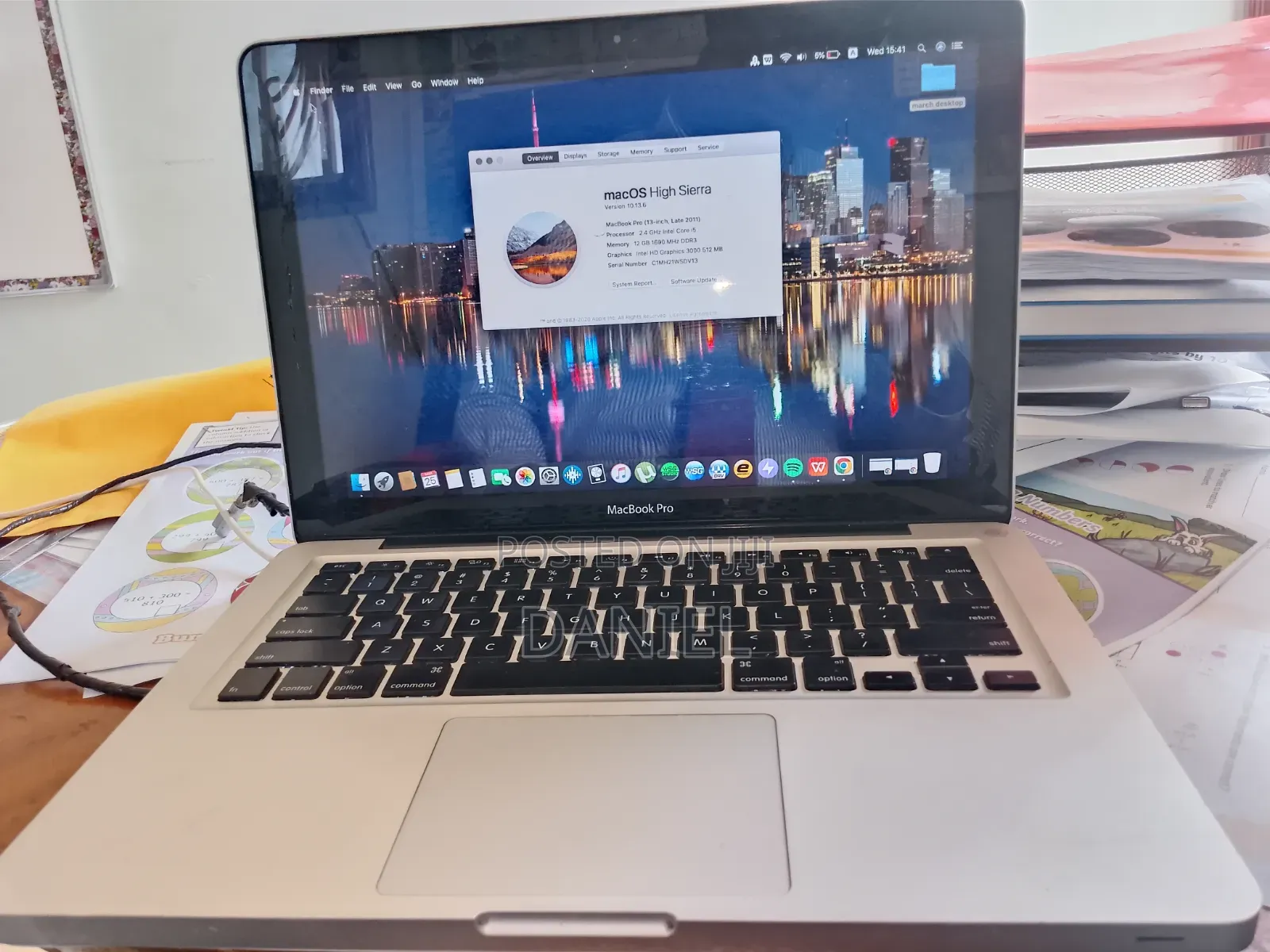 Laptop Apple MacBook 2011 12GB Intel Core 5 HDD 500GB