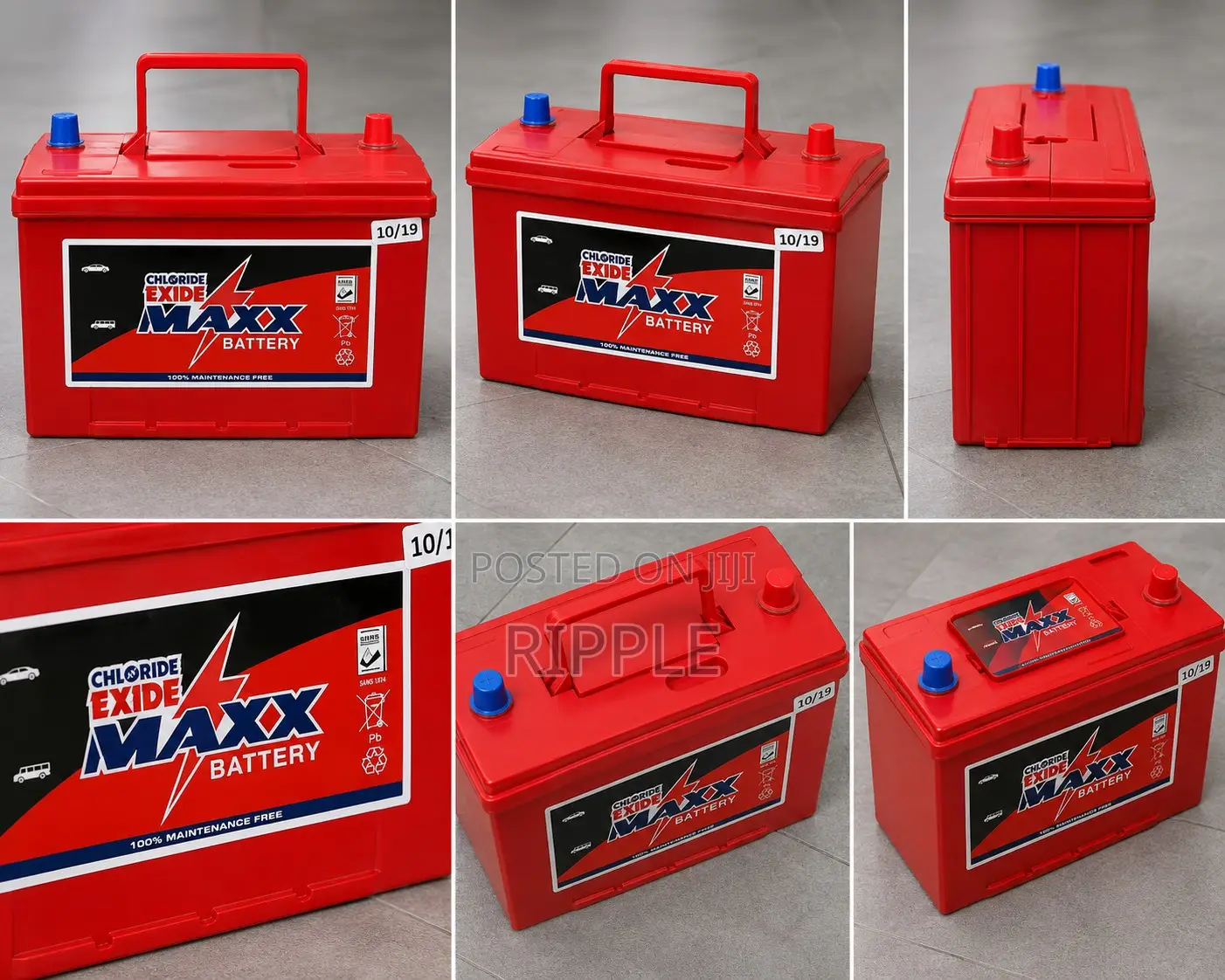 70Ah Chloride Exide N70ZMF MAXX PowerLast MF Car Battery 12V