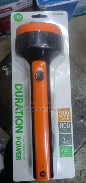 DP Light 3W Rechargeable Portable LED Torch (Model DP-1953B)