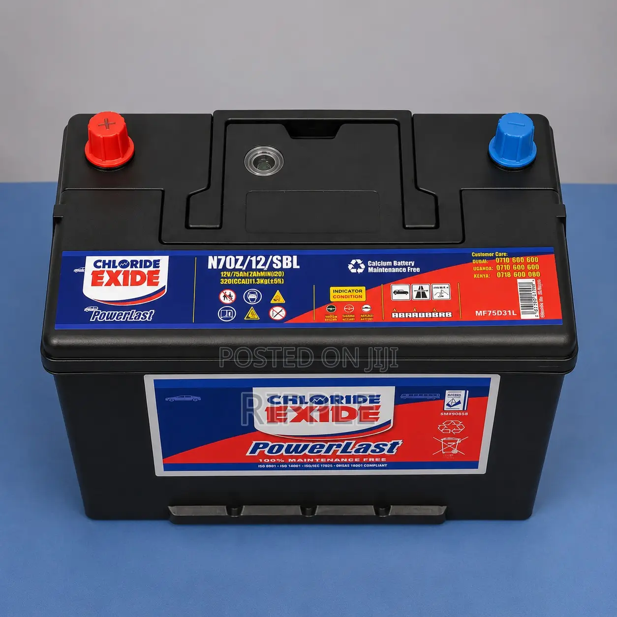 Chloride Exide N70Z 12V Maintenance Free Heavy Duty Car Battery