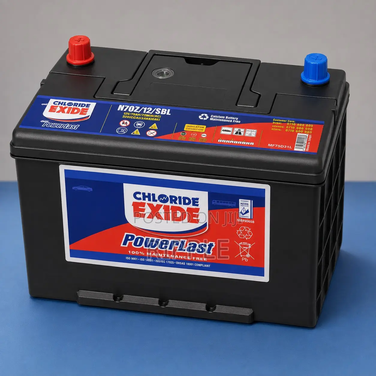 Chloride Exide N70Z 12V Maintenance Free Heavy Duty Car Battery