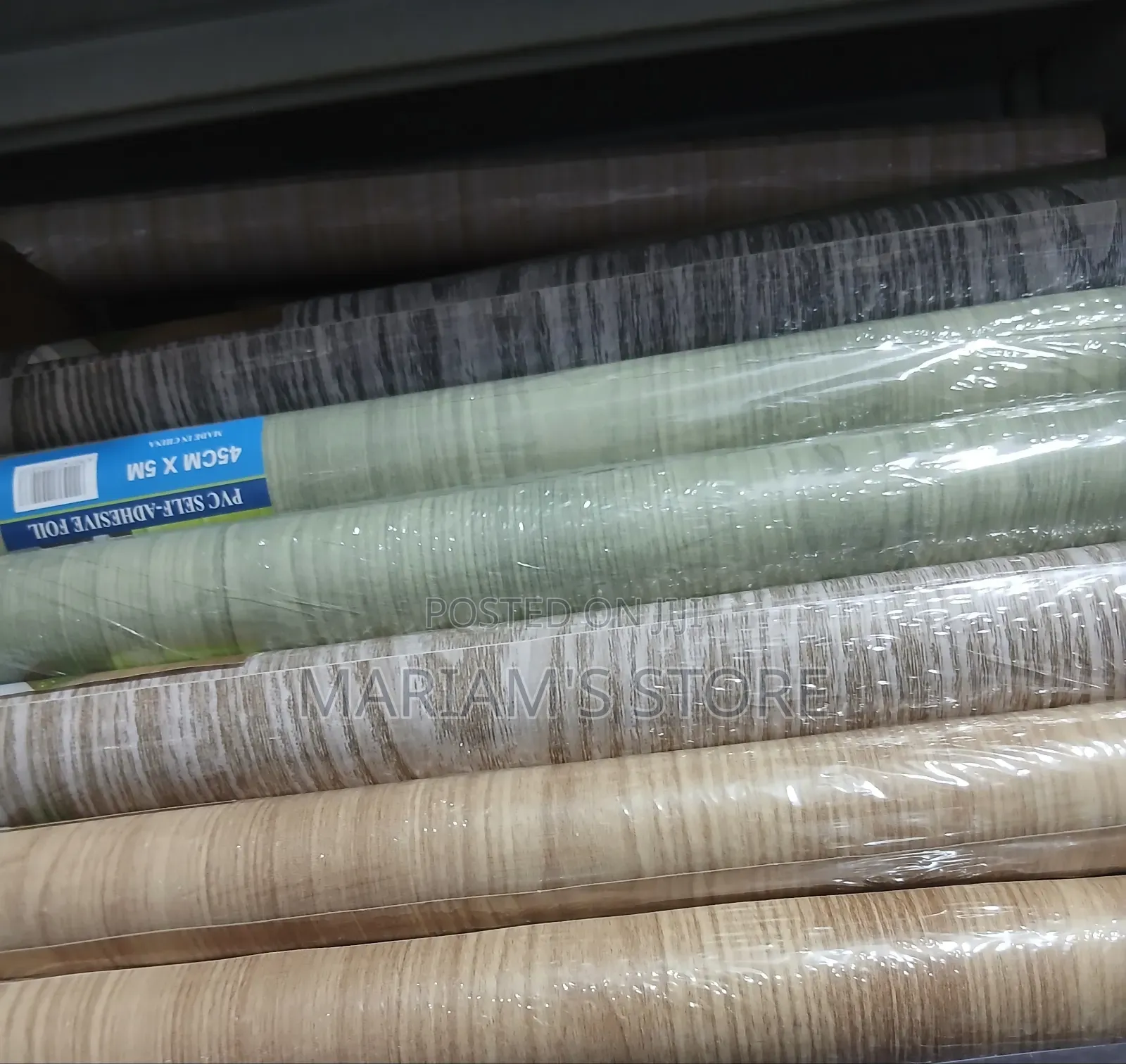 PVC Self-Adhesive Wood Grain and Texture Wallpaper in 45cm X 5m.