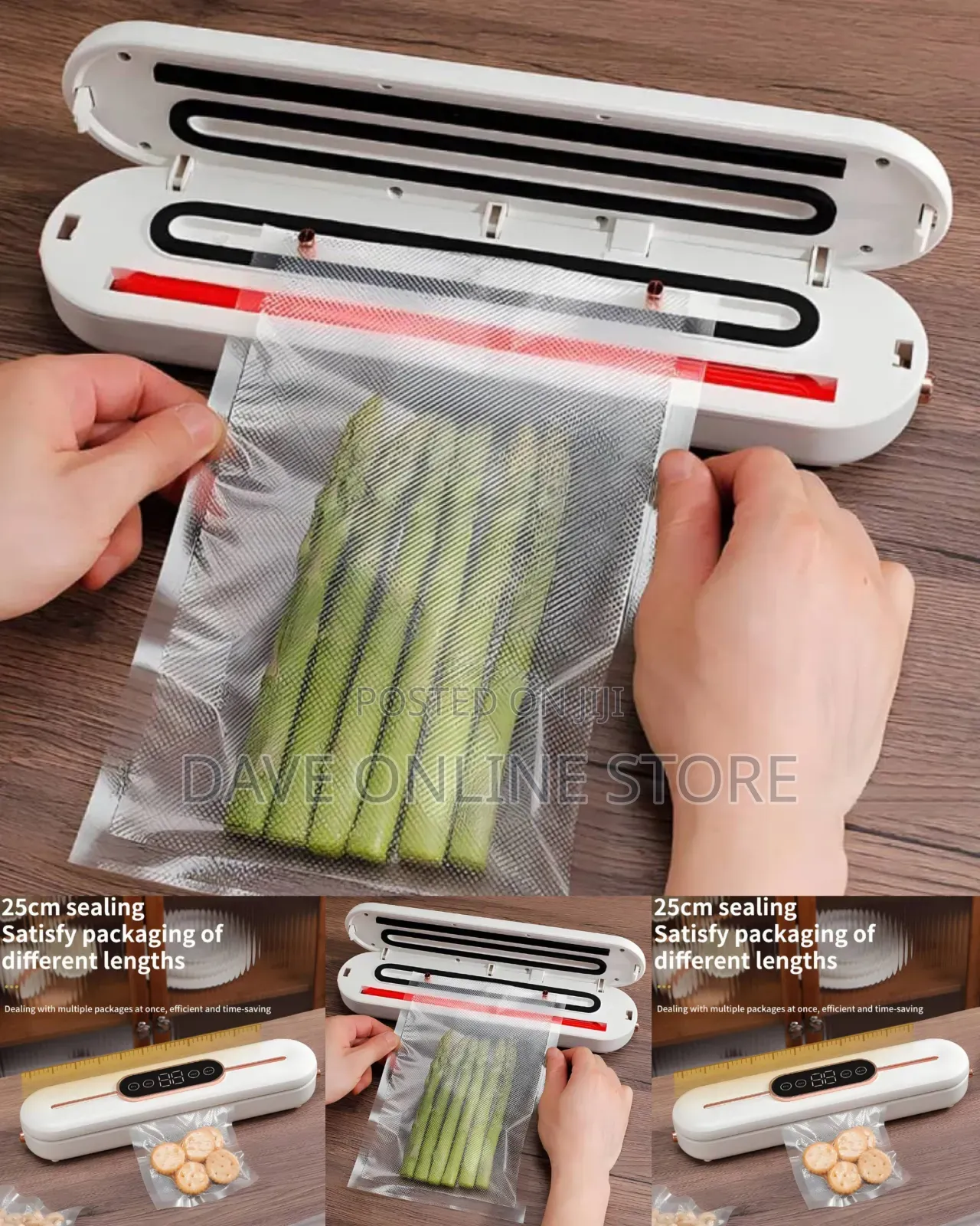 Compact 90W Automatic Food Vacuum Sealer Machine