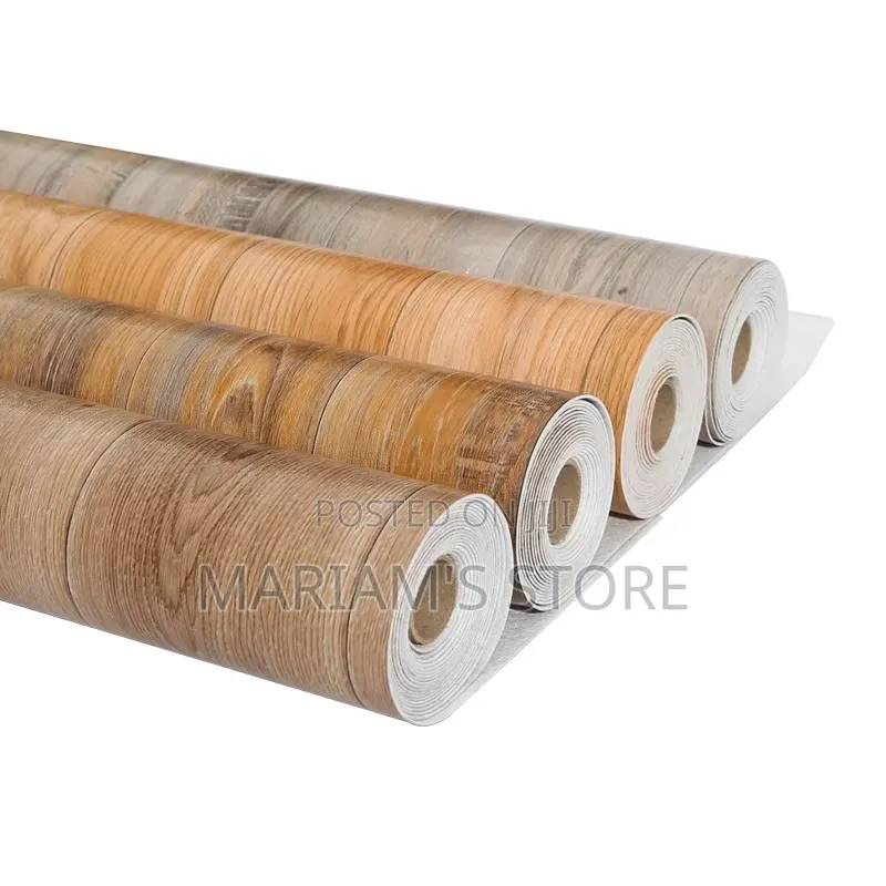 45cm X 10m PVC Self-Adhesive Wood Grain and Textured Wallpaper Film