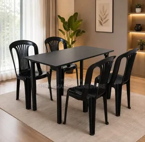 Wooden Restaurant Table and Chairs