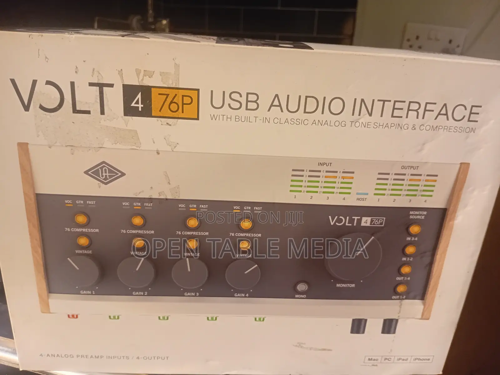 NEW Universal Audio Volt 476P – 4 Mic Inputs/ USB Sound Card Interface