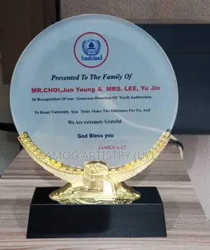 Round Crystal Award With Gift Box