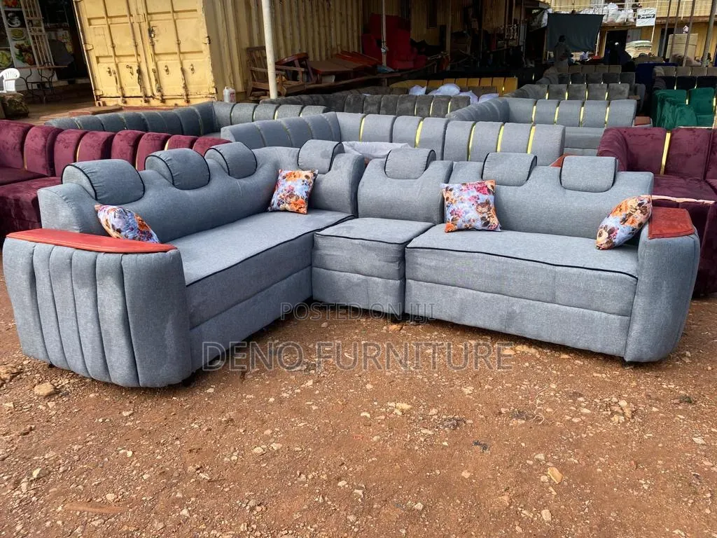 6 Seats L Sofa