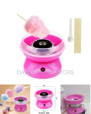 Pink Mini Electric Cotton Candy Maker