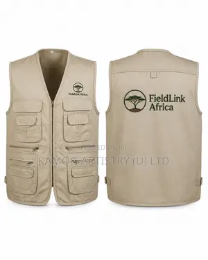 Multi-Pocket Media Jackets With Front & Back Embroidery