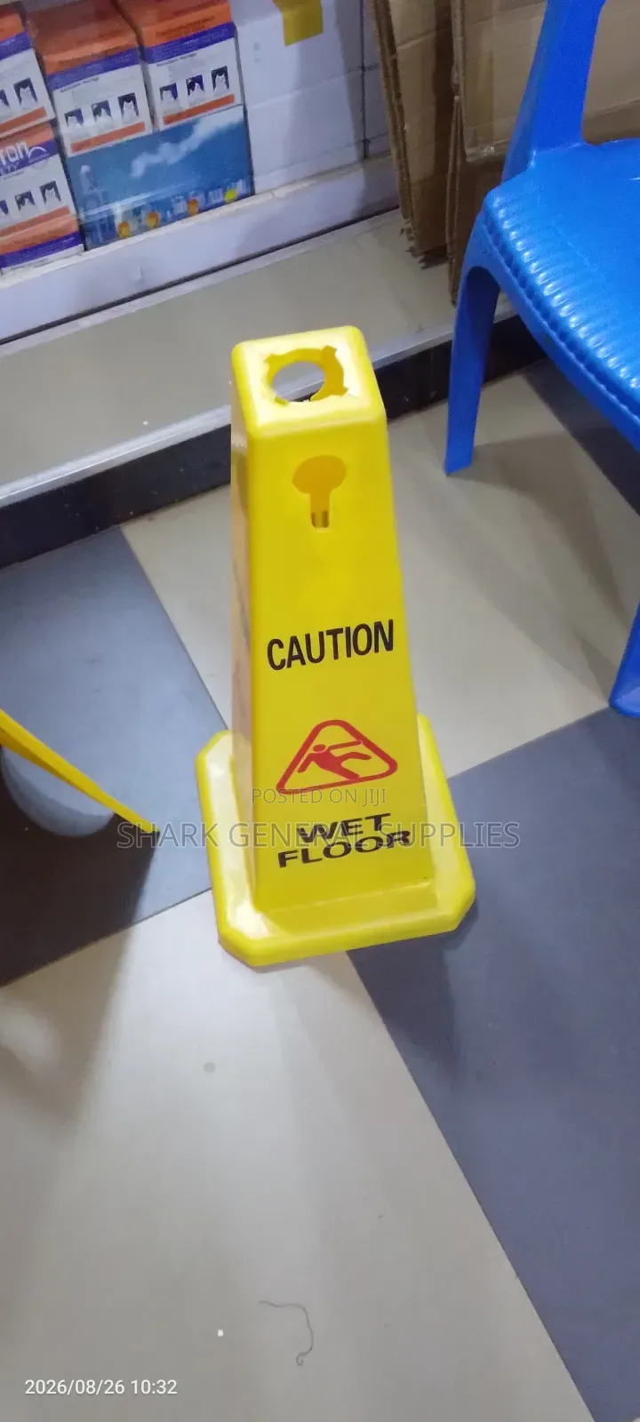 Caution Sign (Cone) Wet Floor