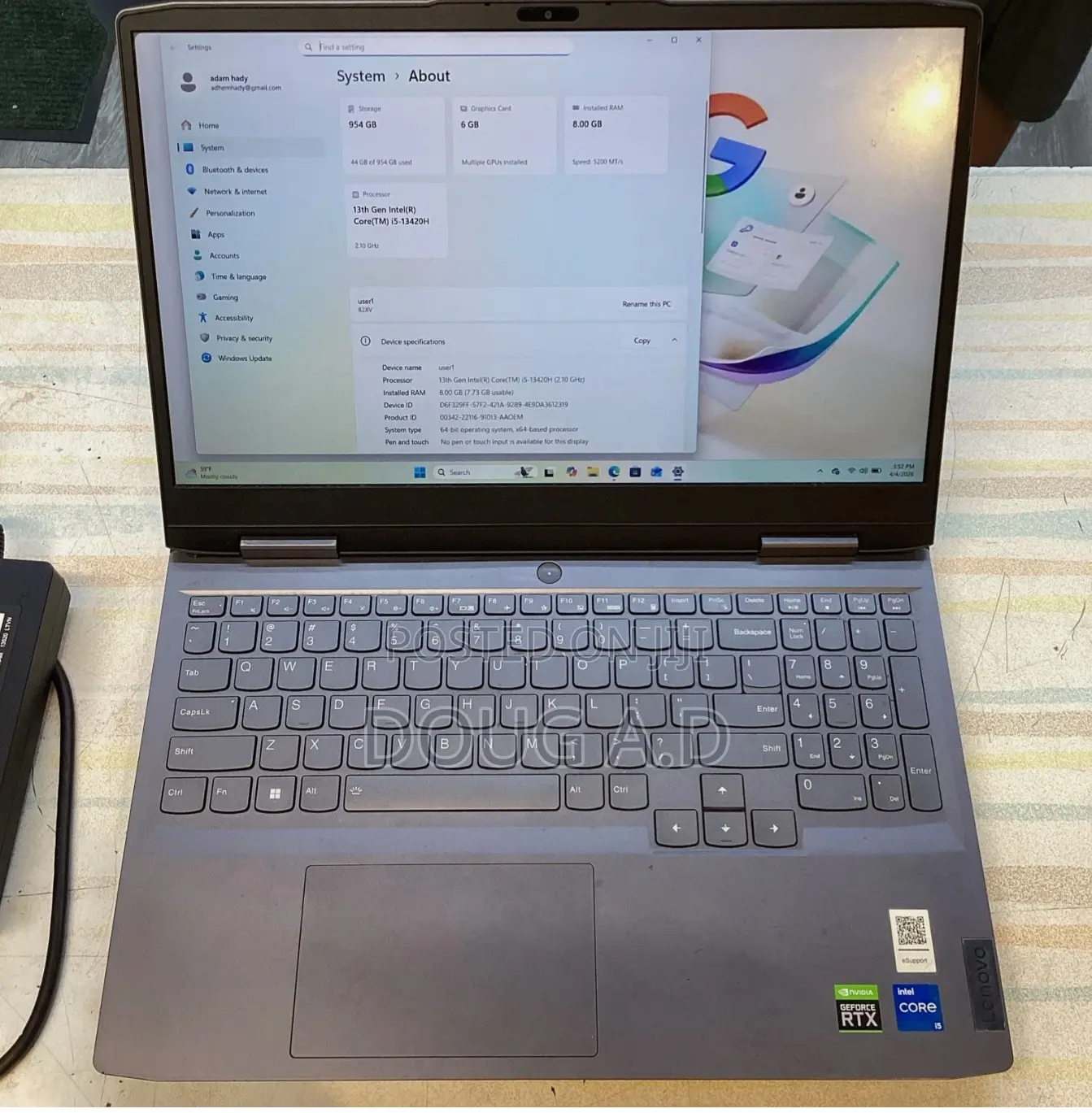 Laptop Lenovo LOQ 15IRH8 16GB Intel Core i5 SSD 1T