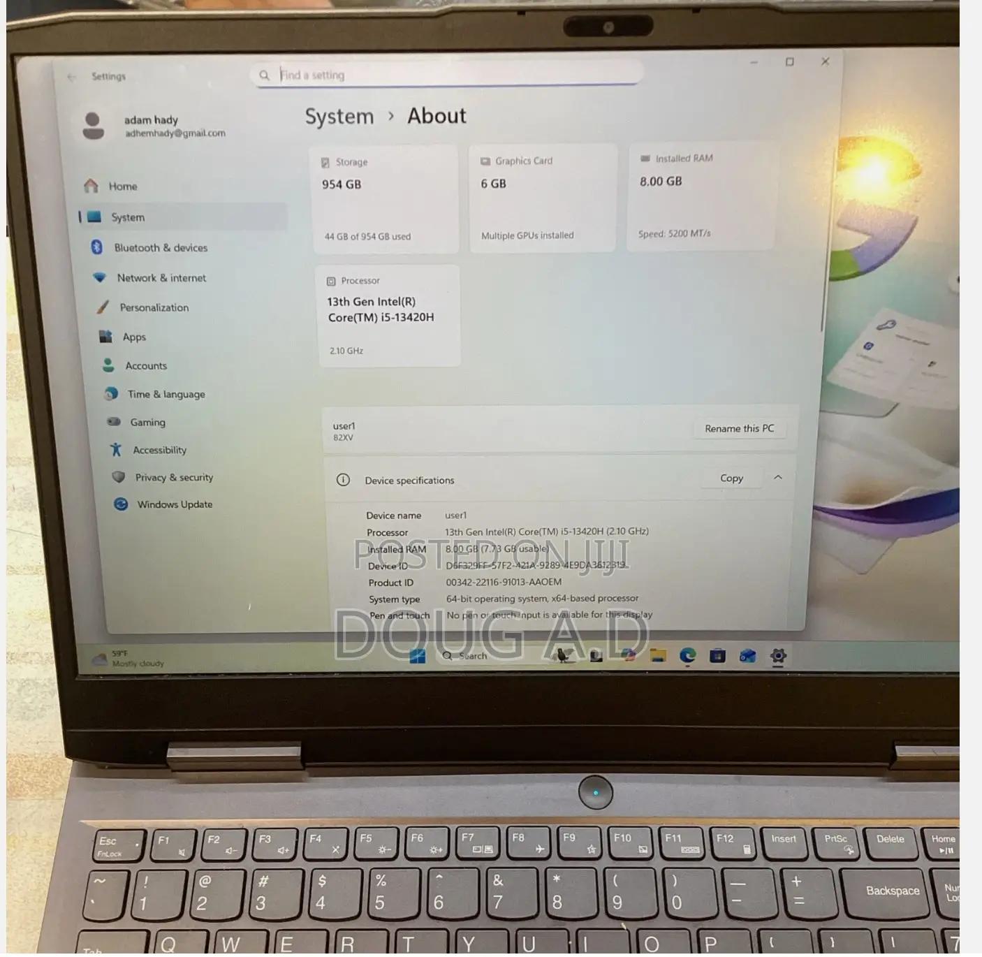Laptop Lenovo LOQ 15IRH8 16GB Intel Core i5 SSD 1T