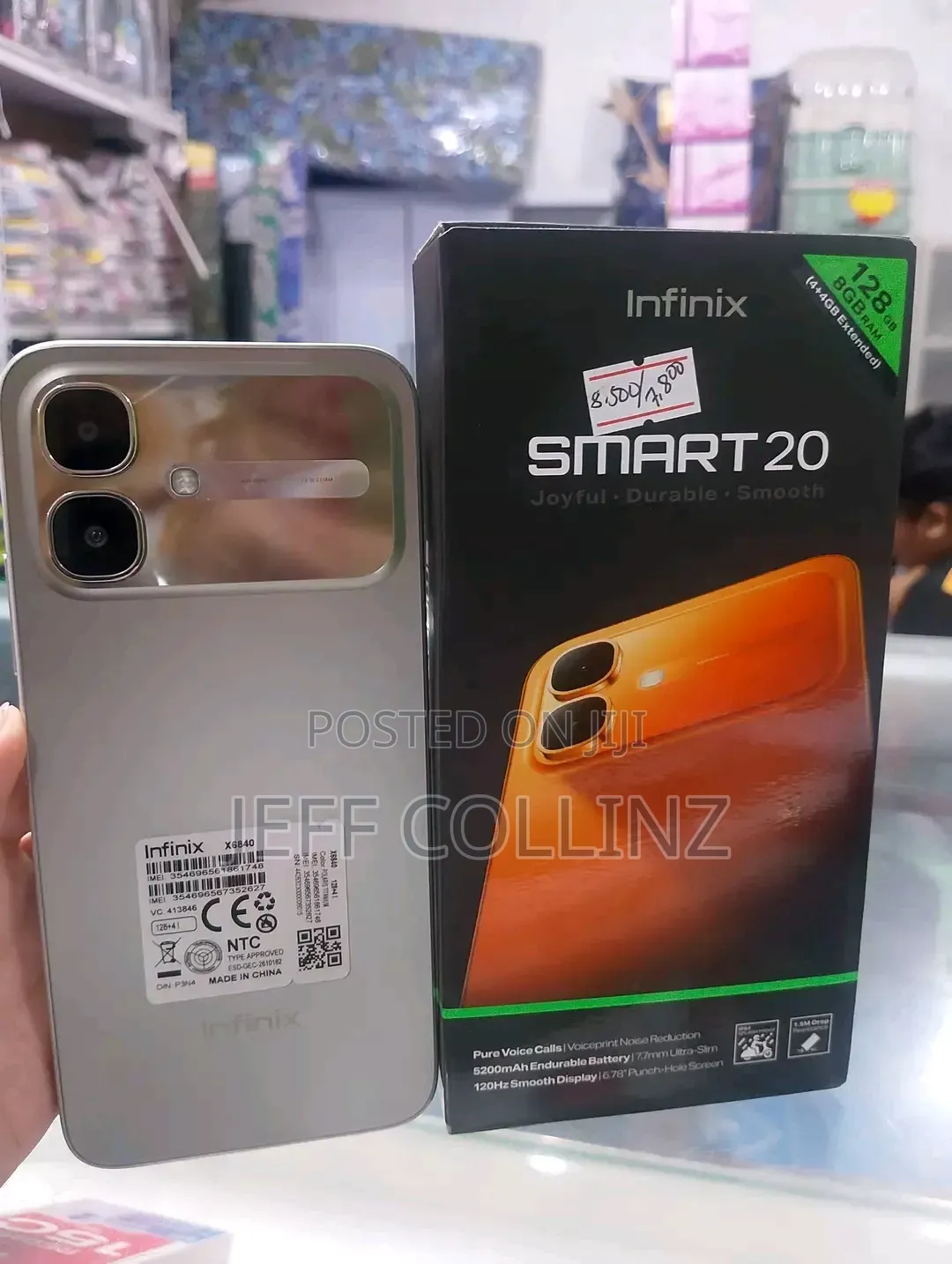 New Infinix Smart 20 128 GB Silver