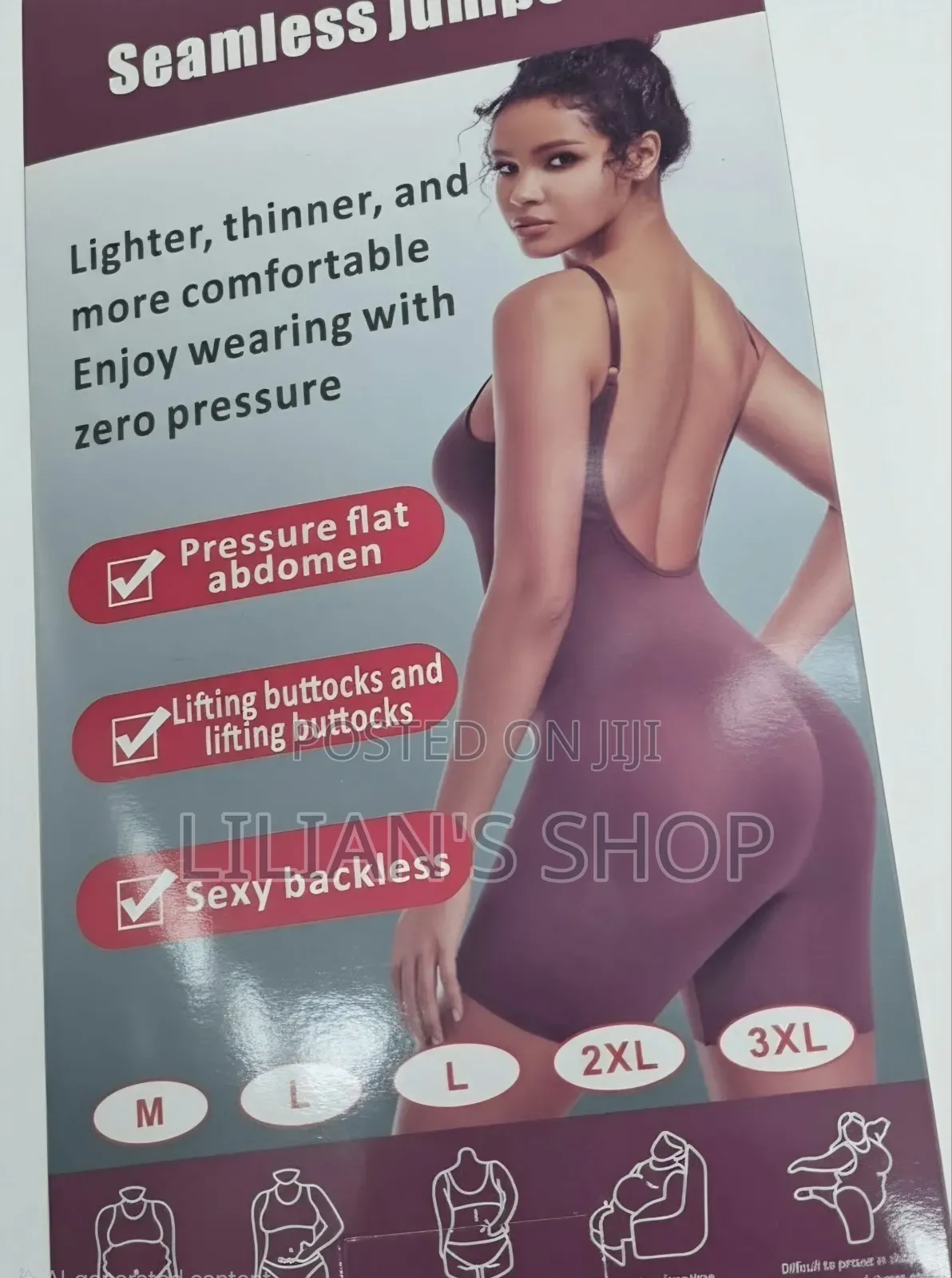 Women's Seamless Full-Body Shapewear Jumpsuit