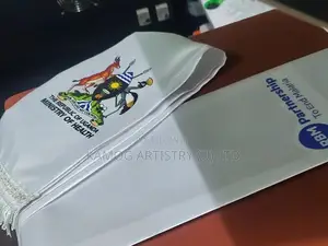 Corporate Event Scarves With Fringe & Printed Logos