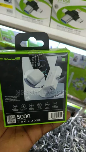 CALUS Mini Power Bank 5000mAh Built-in Lightning or Type-C