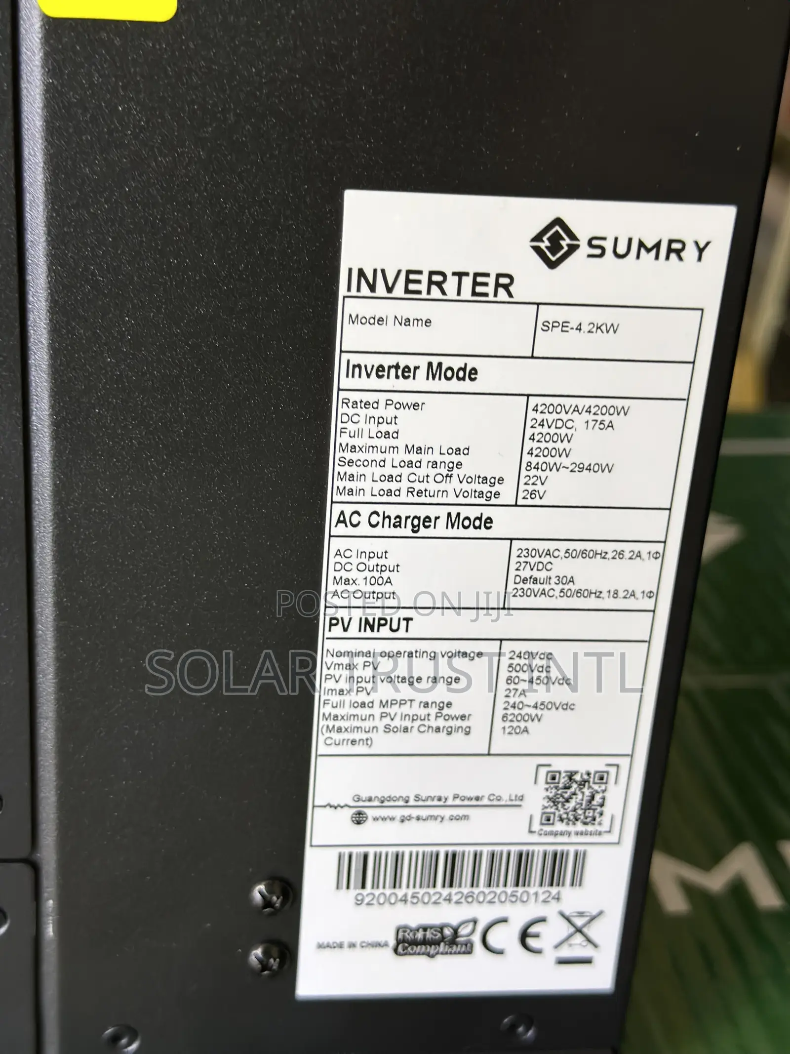 4.2kva/4200w Sumry Inverter